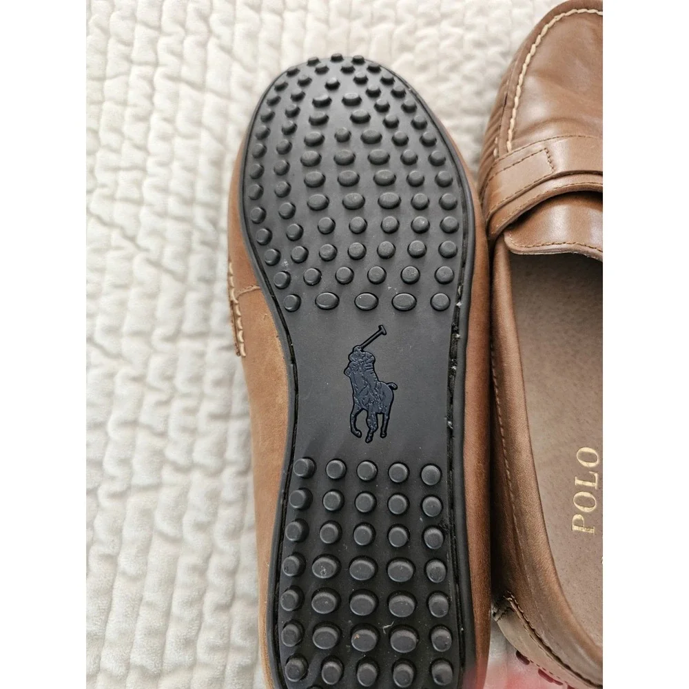 Polo Whiteley So Drv Leather Quiet Luxury Preppy Academia Boat Shoes Mens Sz 8.5
